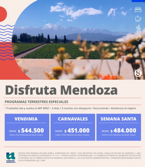 Mendoza feriados Carnaval, Vendimia y Semana Santa