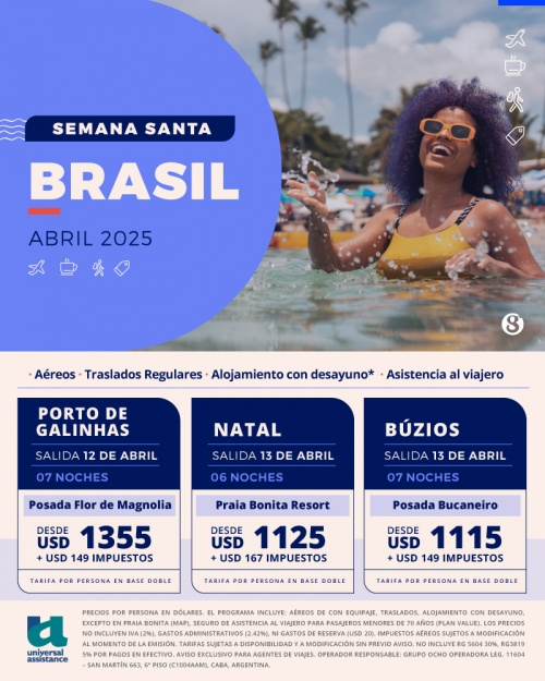 Brasil Semana Santa Cupos Confirmados