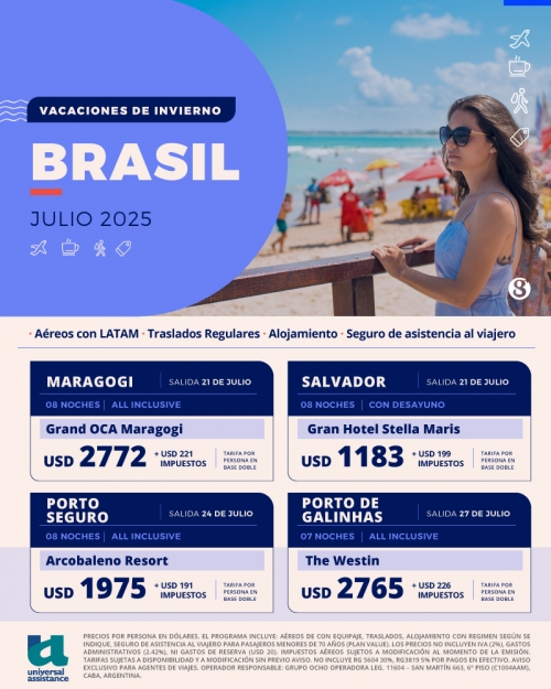 Brasil Vacaciones de Invierno 2025 Cupos Ok